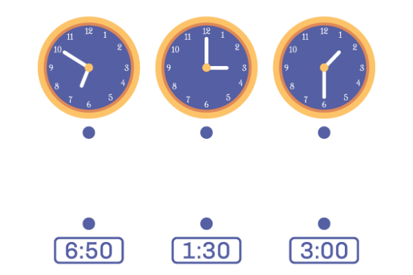 Match the Clock Worksheet 6