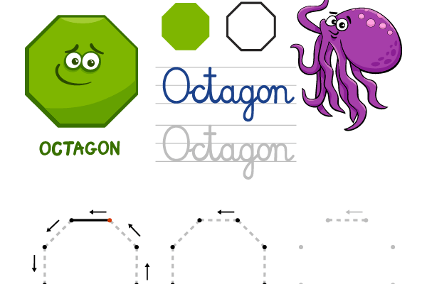 Octagon Shape Worksheet