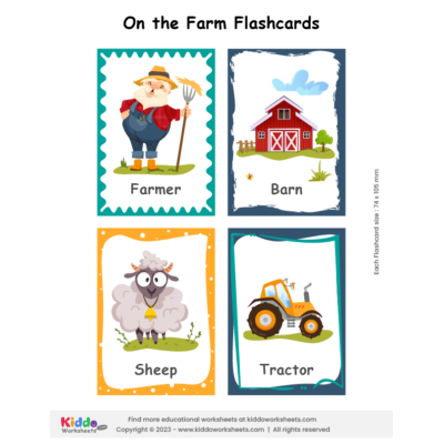 On the Farm Flashcards