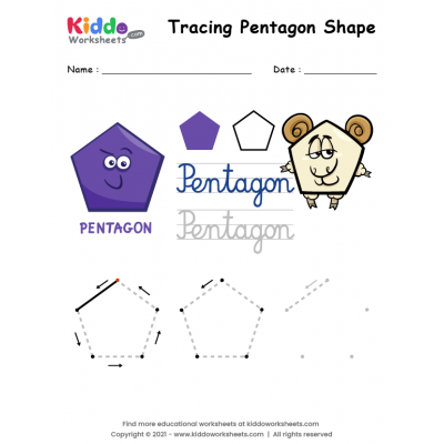 Pentagon Shape Worksheet