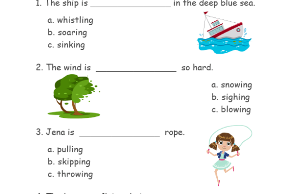 Picture Vocabulary Worksheet 1