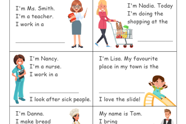 Places in town Riddles Worksheet