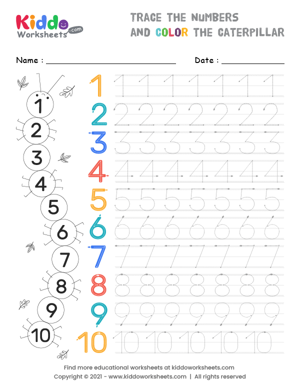 Practice Number Tracing