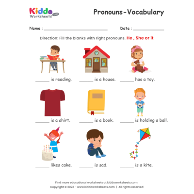 Pronouns Vocabulary