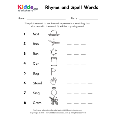 Rhyme and Spell Words