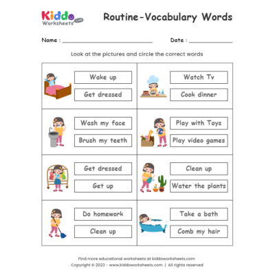 Routine Vocabulary