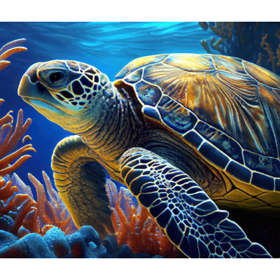 Sea turtle Sliding Puzzle