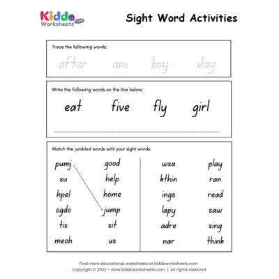 Sight Word Activities 5