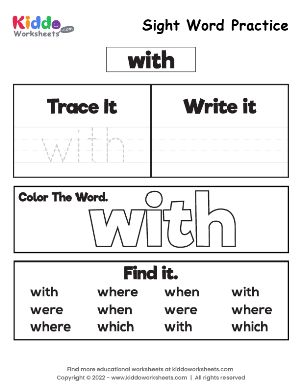 Sight Word Practice with