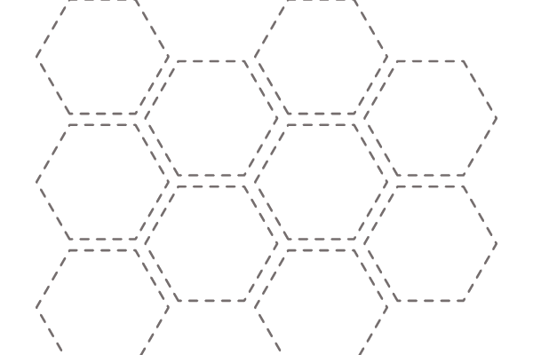 Tracing Hexagon Shape Worksheet