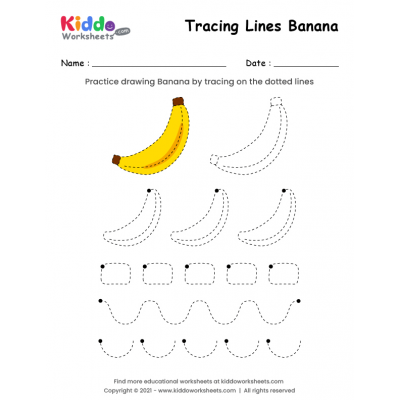 Tracing Lines Banana