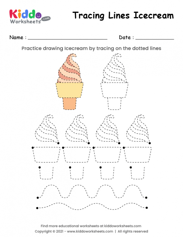 Tracing Lines Ice cream