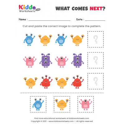 Free Printable Patterns Worksheets - kiddoworksheets