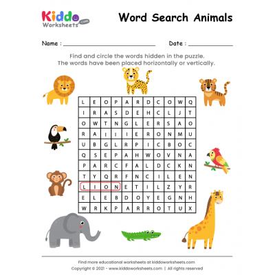 free printable word search worksheets kiddoworksheets
