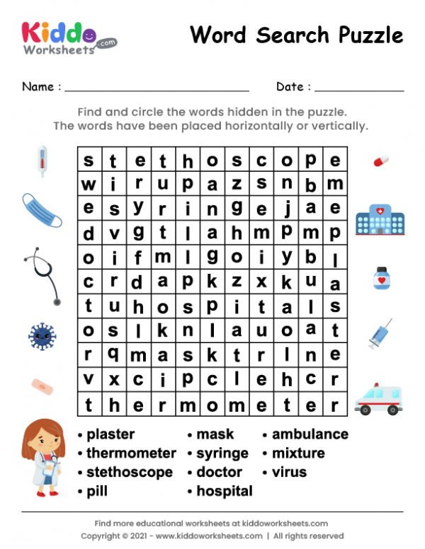 Word Search Medicine Tools