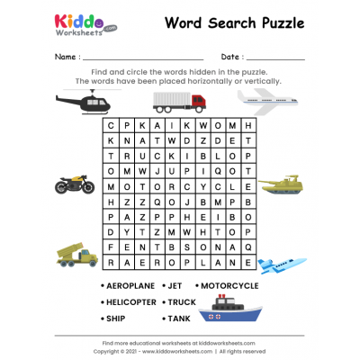 Word Search Transportation