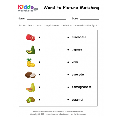 Matching Words to Pictures 3