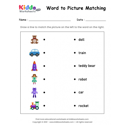 Matching Words to Pictures 8