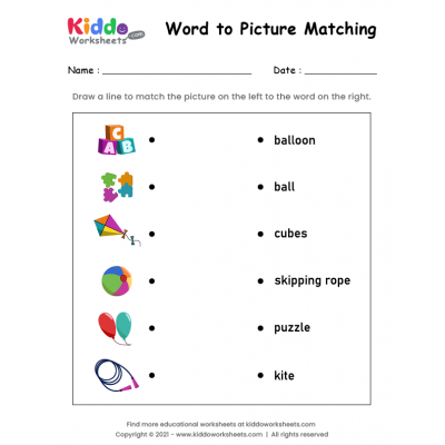 Matching Words to Pictures 9