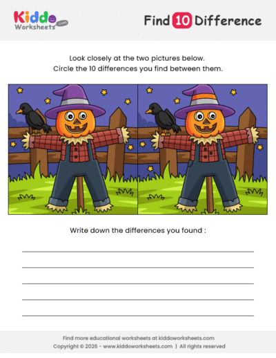 Scarecrow Spot the Difference