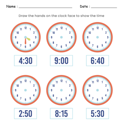 Free Printable Telling Time Worksheets - kiddoworksheets