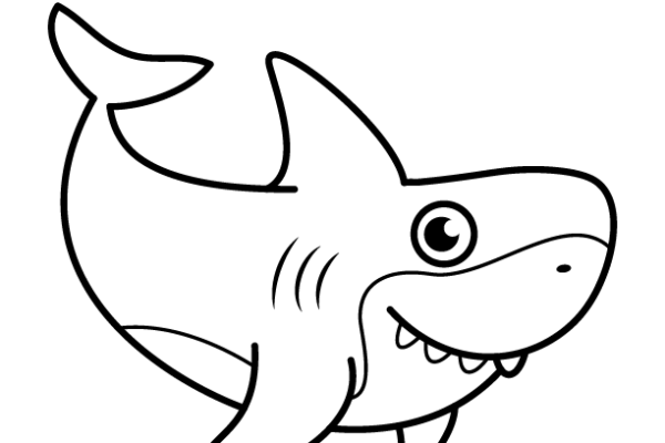 baby shark coloring page