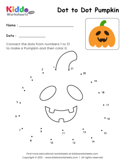 Dot to Dot Pumpkin