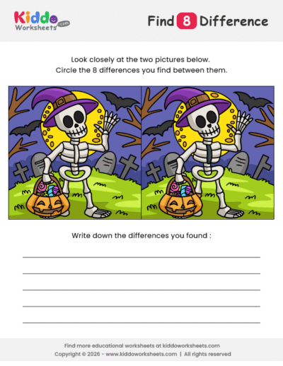 Skeleton Spot the Difference