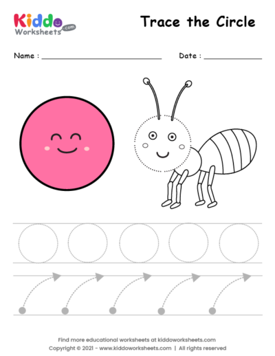 Circle Tracing Worksheet
