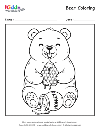Bear Coloring Page