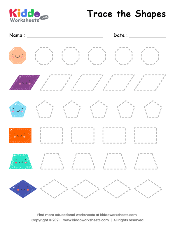 free-printable-trace-the-shapes-worksheet-kiddoworksheets for Free Printable Preschool Worksheets Shapes Free Printable Trace the Shapes Worksheet - kiddoworksheets for Free Printable Preschool Worksheets Shapes