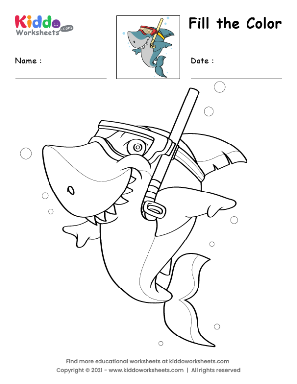Shark coloring pages