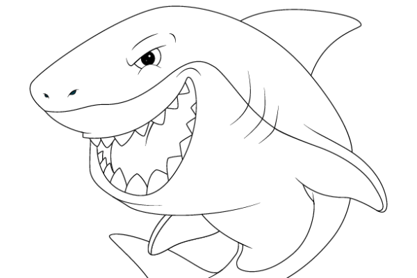 coloring pages shark