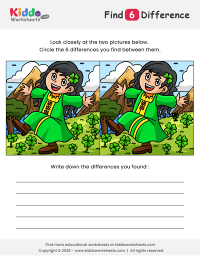 St Patricks Day Spot the Difference
