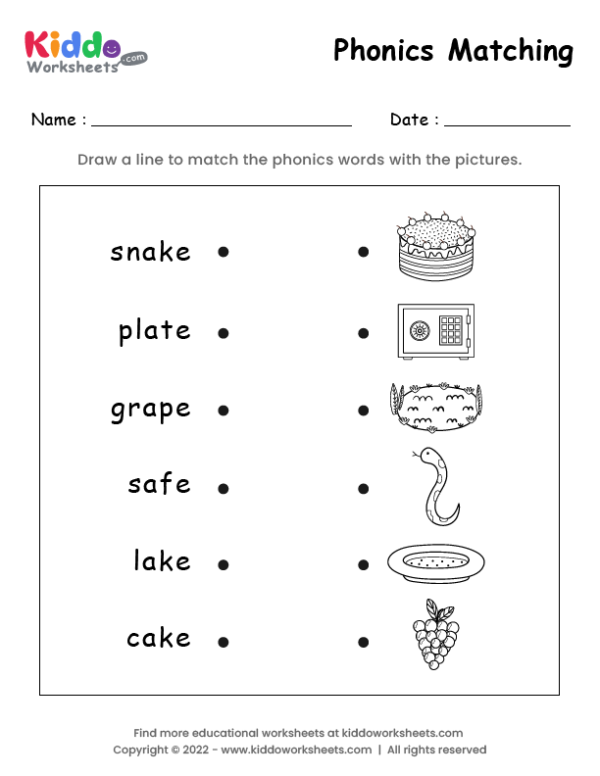Phonics matching 1