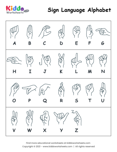 sign language alphabet