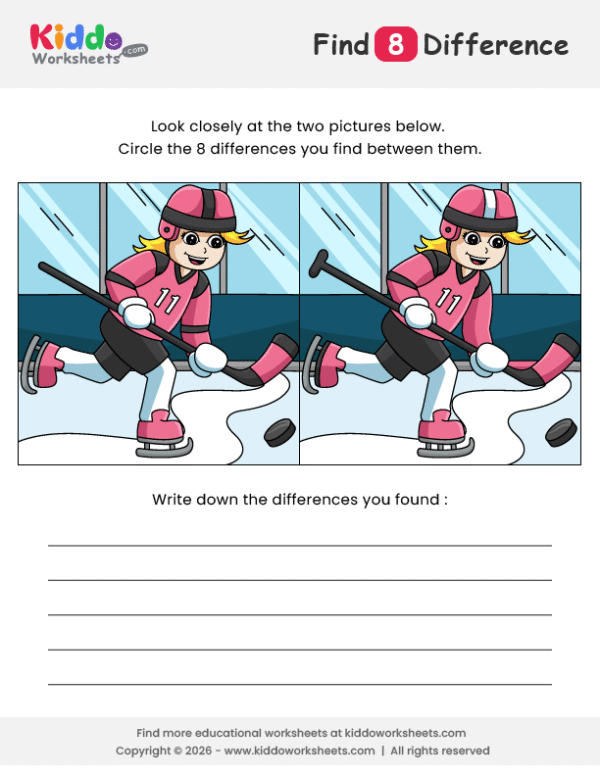 Hockey Spot the Difference