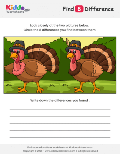Turkey Spot the Difference