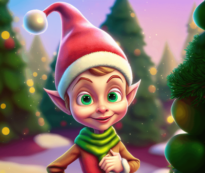 Christmas Elf Sliding Puzzle