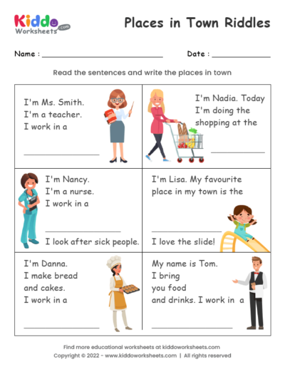 Places in town Riddles