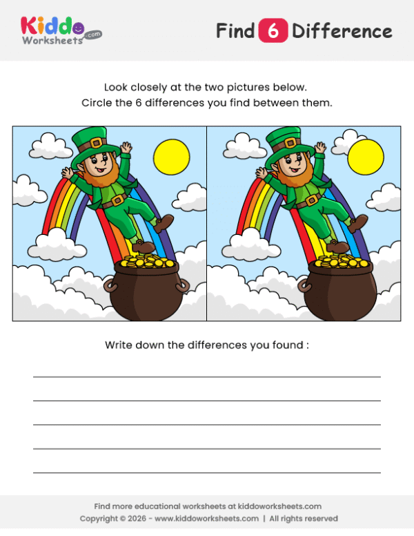 Leprechaun Spot the Difference