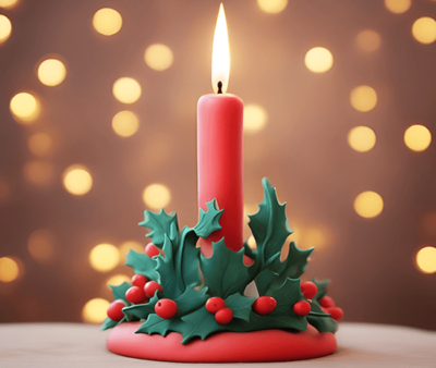Christmas Candle Sliding Puzzle