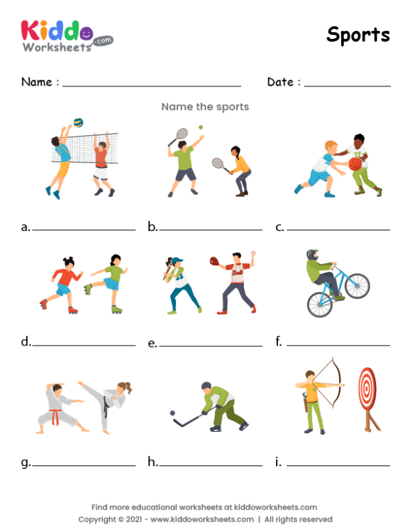Sports Worksheet