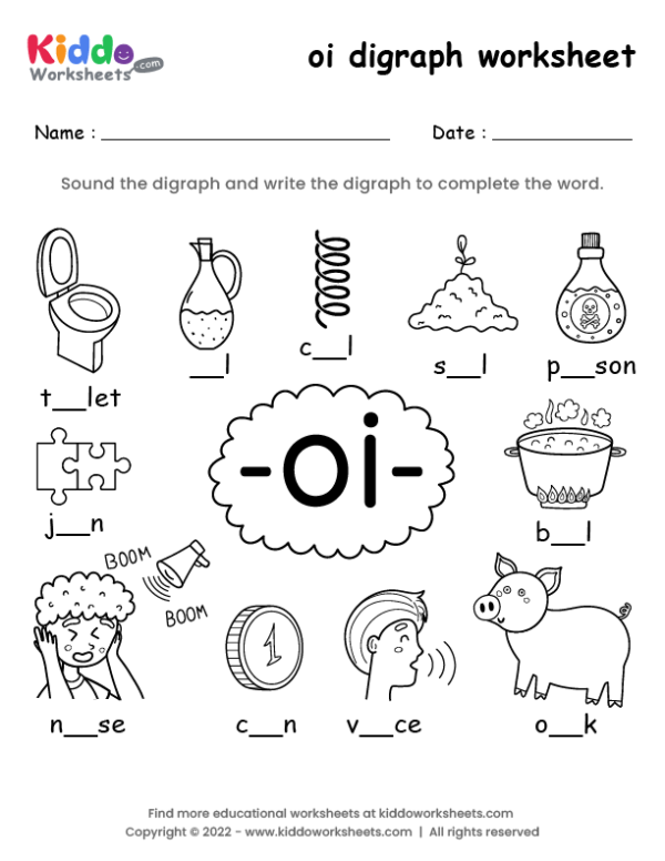 oi digraph worksheet