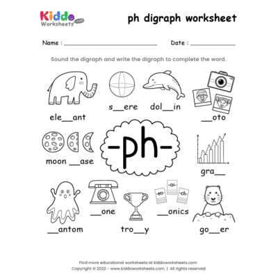 ph digraph worksheet
