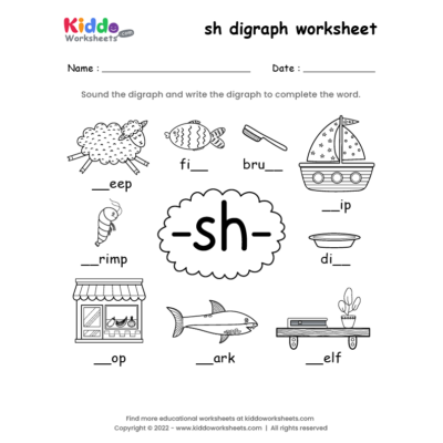 sh digraph worksheet