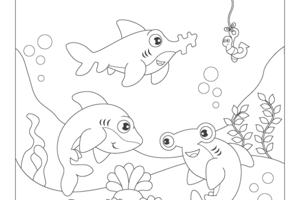 shark coloring pages printable