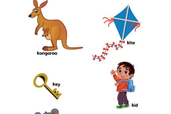 words that start with K Worksheet